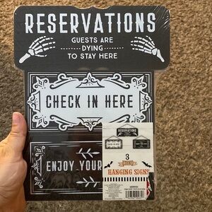 NEW Target BP Bullseye Halloween Hanging signs Spooky